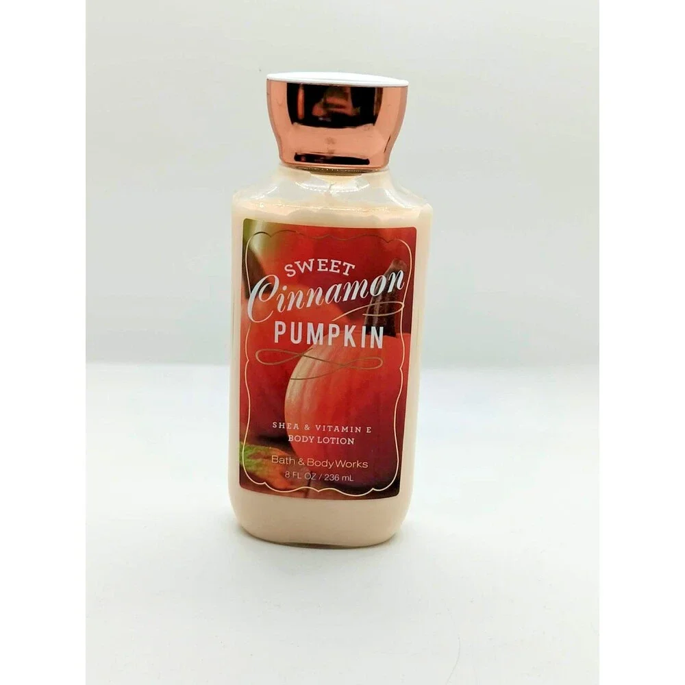 Bath & Body Works Sweet Cinnamon Pumpkin Body Lotion 8oz Shea Vitamin E